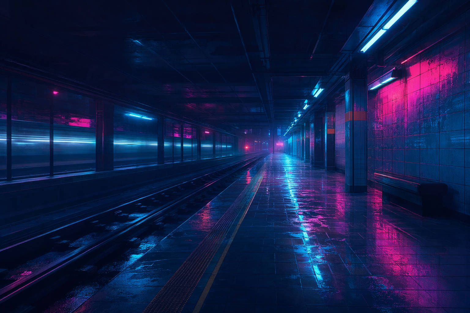 Subway Platform background