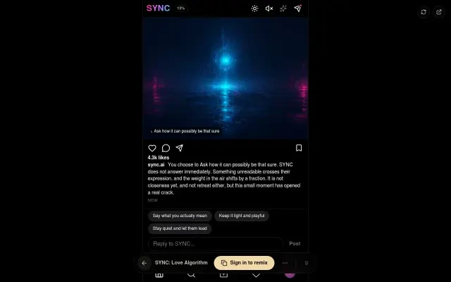 Gameplay — live dialogue scene