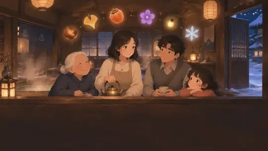 汤屋不催人 (Das Badehaus, das niemanden zur Eile treibt) — Interaktives gemütliches Match-3-Spiel