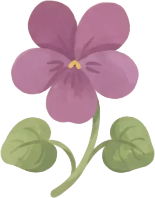 Sprite-Spielstein „Veilchenblüte“