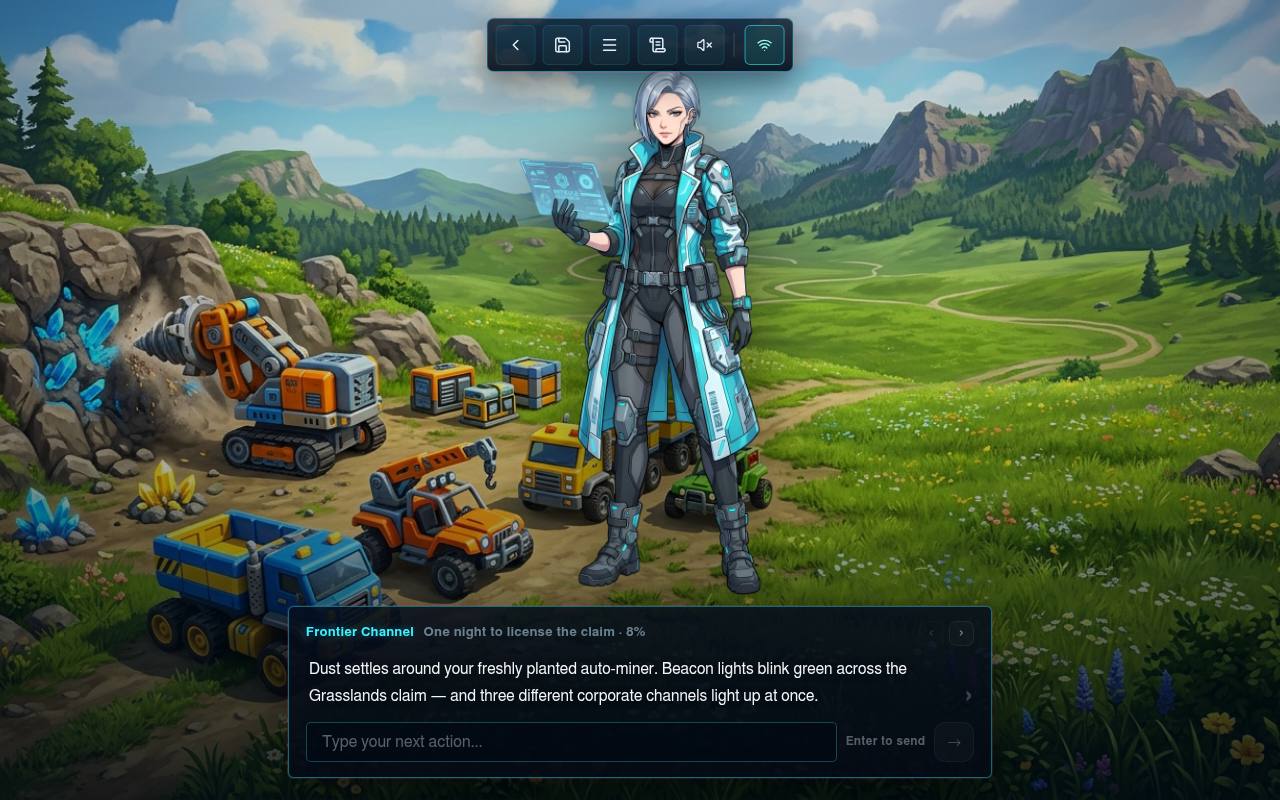 Gameplay — the Frontier Channel opens