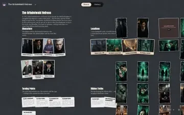 Neta Studio — quadro do mundo A Herdeira Grindelwald (visualização em Quadro)