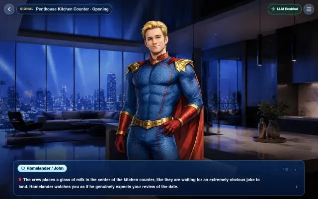 Gameplay — the opening scene