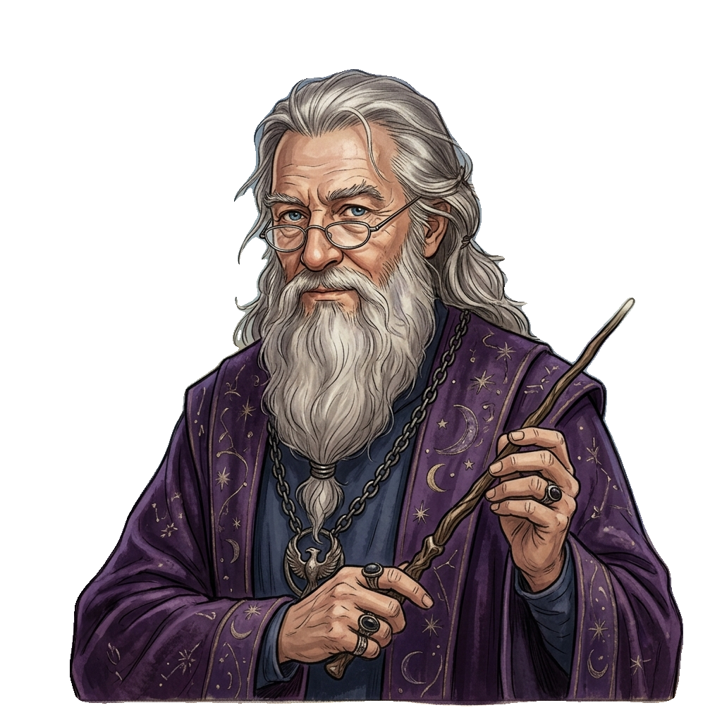 Albus Dumbledore transparent sprite