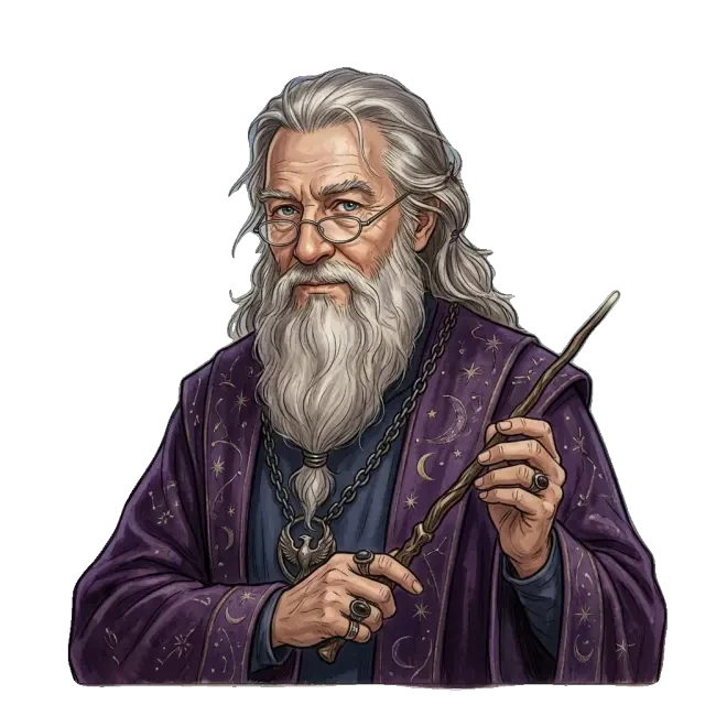 Albus Dumbledore transparent sprite