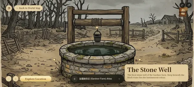 The Stone Well — interactive game location