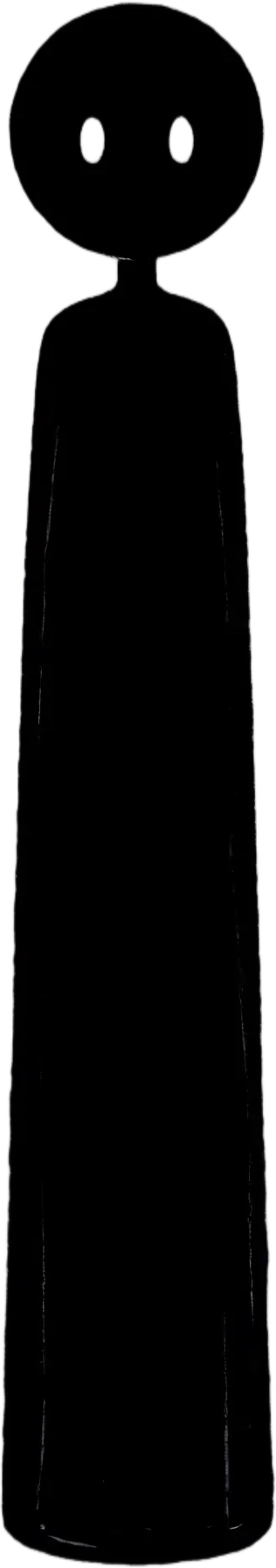 Recorte de sprite transparente — a silhueta negra