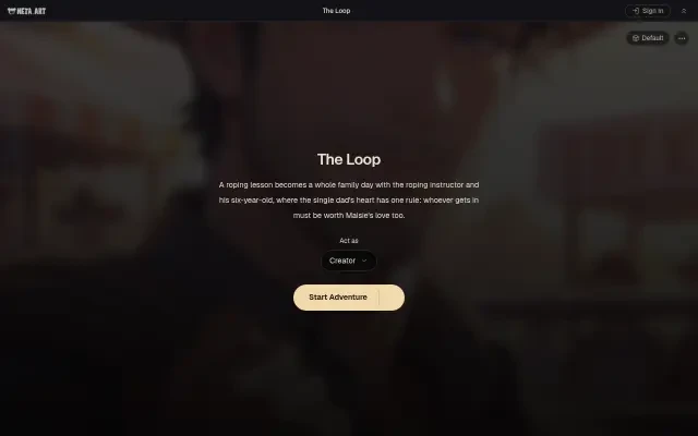 The Loop — the live game opening screen