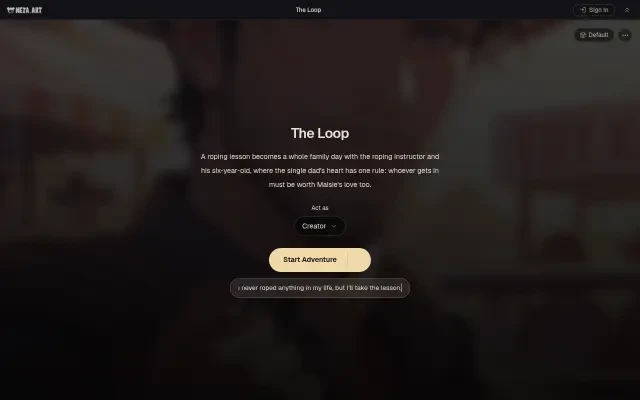The Loop — typing the opening move of the roping lesson