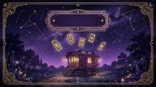 O cenário do céu noturno