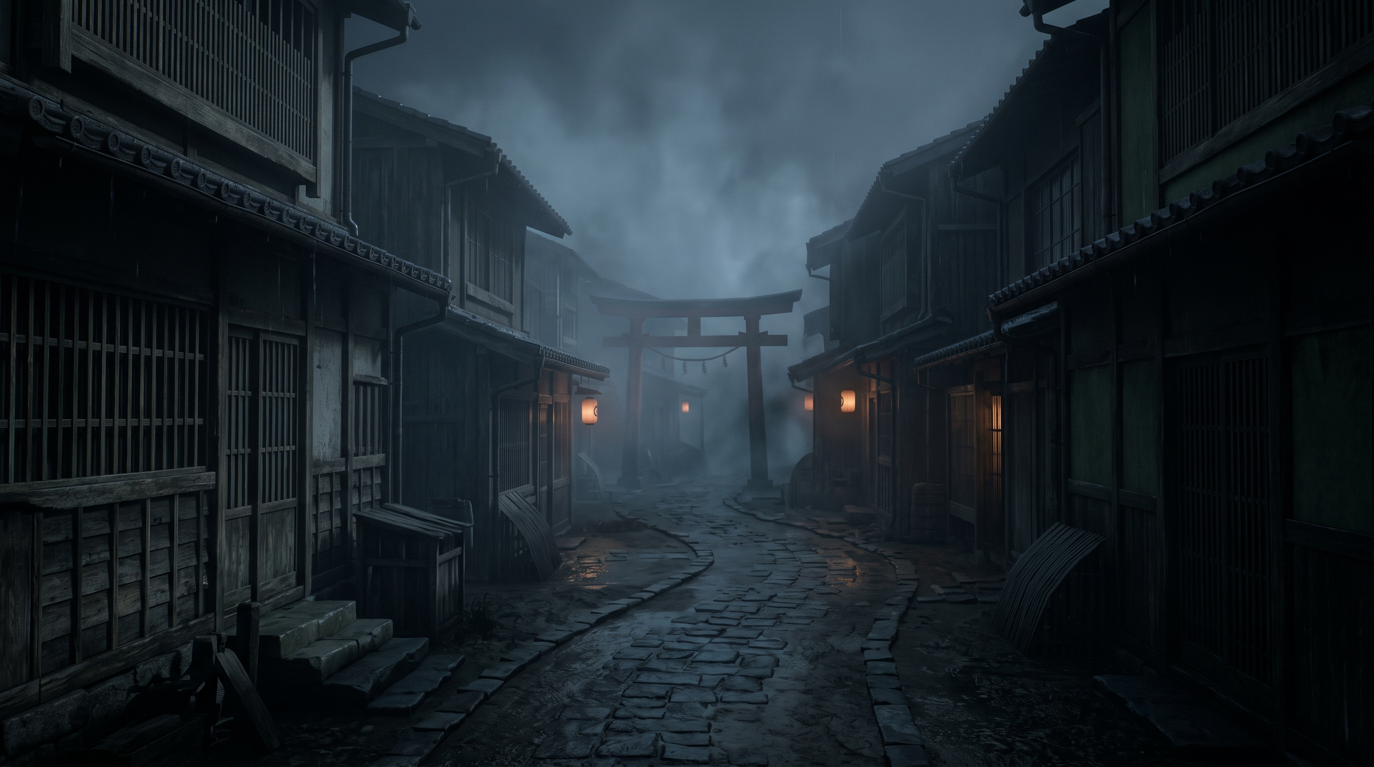 Title — Yugashima Fog background