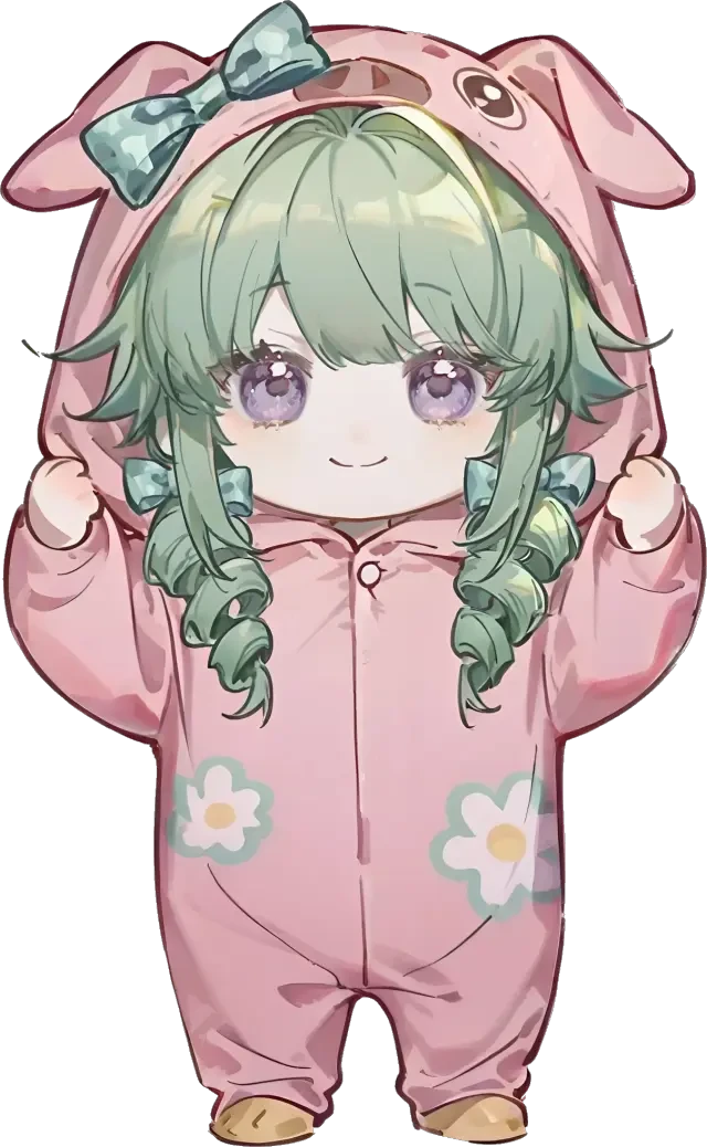 Charakter-Sprite von Meng Er Zhu (transparentes PNG)