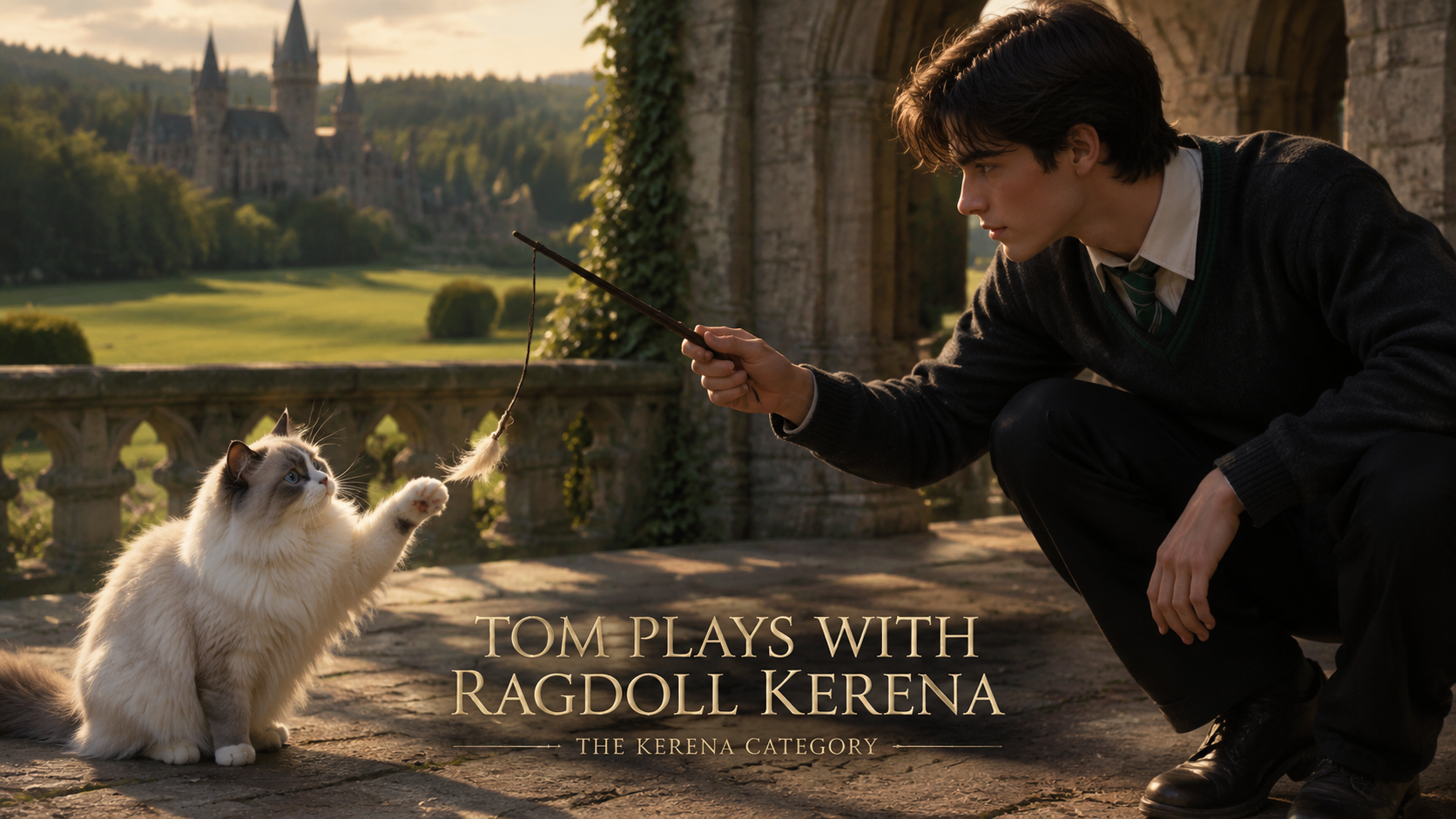 Tom Plays with Ragdoll Kerena — 16:9 cinematic cover
