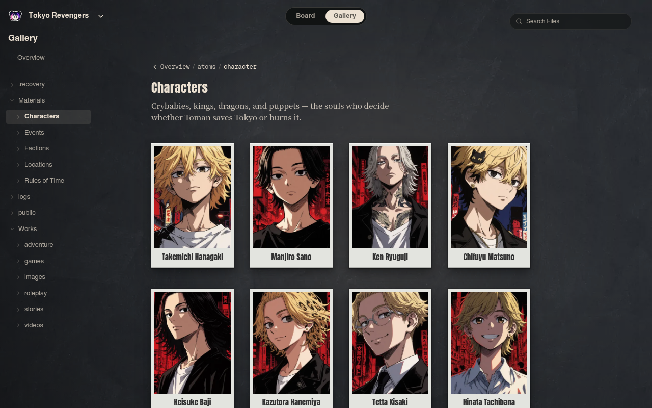 Neta Studio — Tokyo Revengers character cards