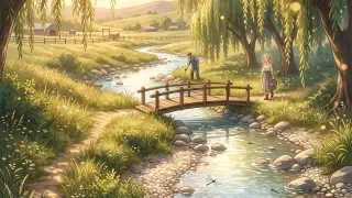 장면 배경 — 개울