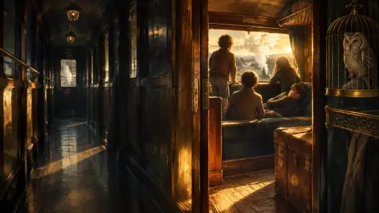 Platform 9¾ — An AI-Built 1971 Wizarding-World Roleplay (Four Boys, One Compartment)