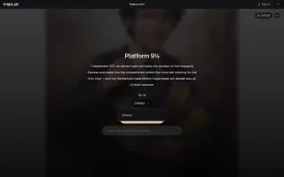 Platform 9¾ — the Act as selector open