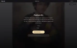 Platform 9¾ — the optional first input expanded