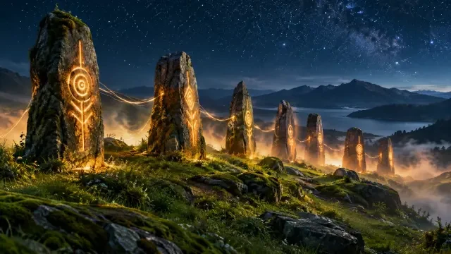 Ward-Stones lit scene background