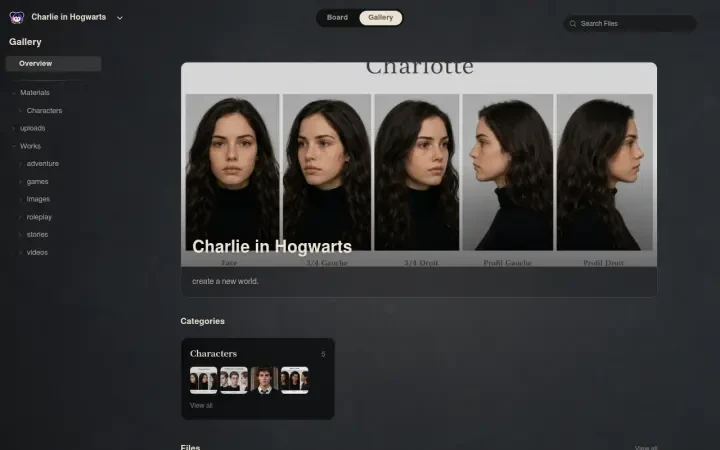 Neta Studio — Charlie in Hogwarts 갤러리 & 소재 개요