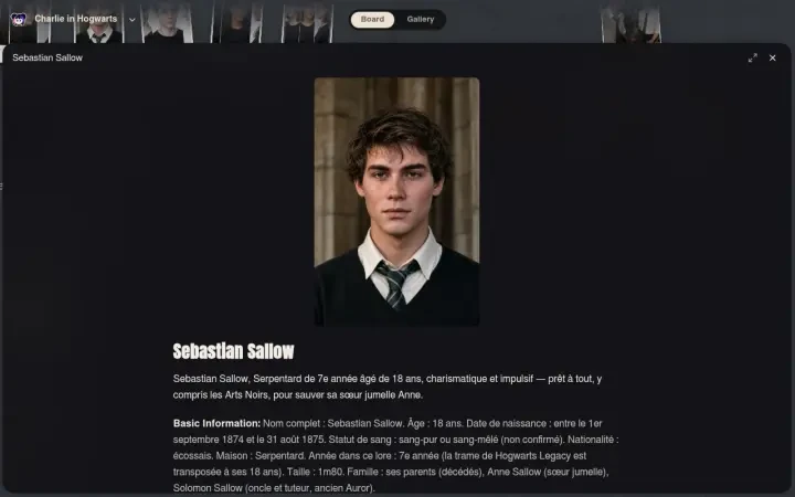 Neta Studio — Charlie in Hogwarts 캐릭터 그리드