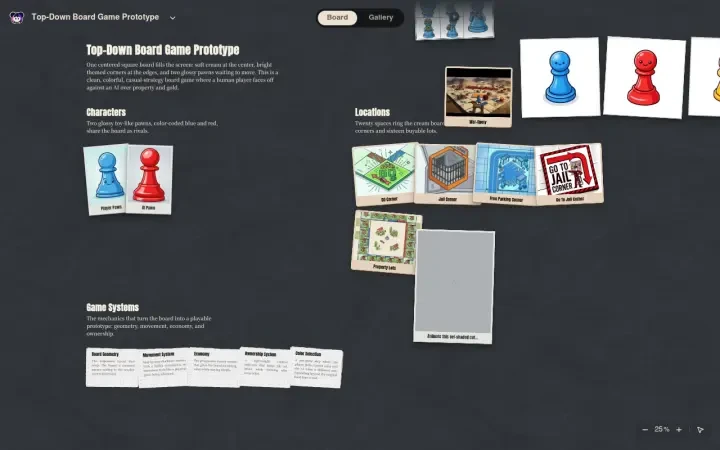 Neta Studio – Welt-Spielfeld von Top-Down Board Game Prototype