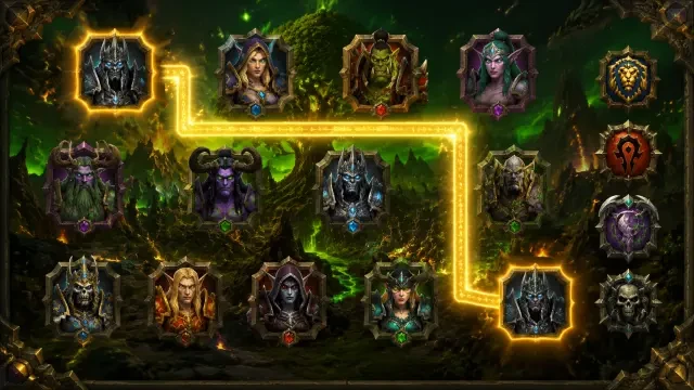 Azeroth Rune Link Match – Warcraft-III-Kachel-Verbindungspuzzle | Jetzt online spielen
