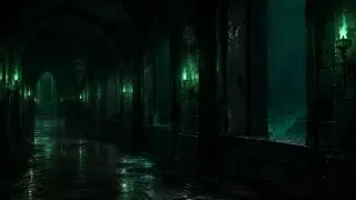 Szenenhintergrund — der Kerkerkorridor der Slytherins