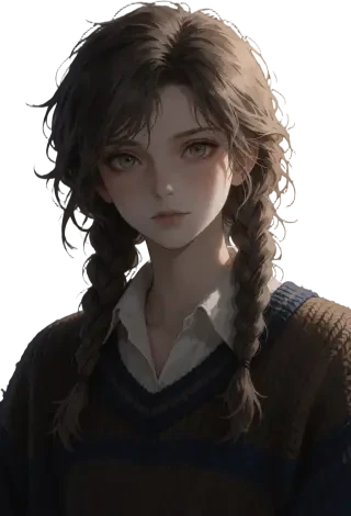 Wren Fawley — transparentes Charakter-Sprite