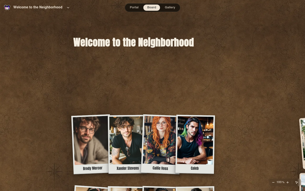 Neta Studio — estudio del mundo Welcome to the Neighborhood (vista de tablero)