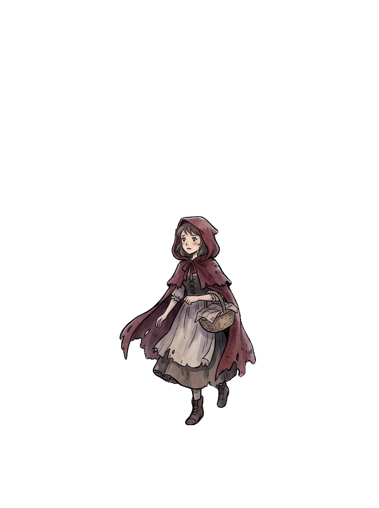Le Petit Chaperon rouge — sprite (PNG transparent)