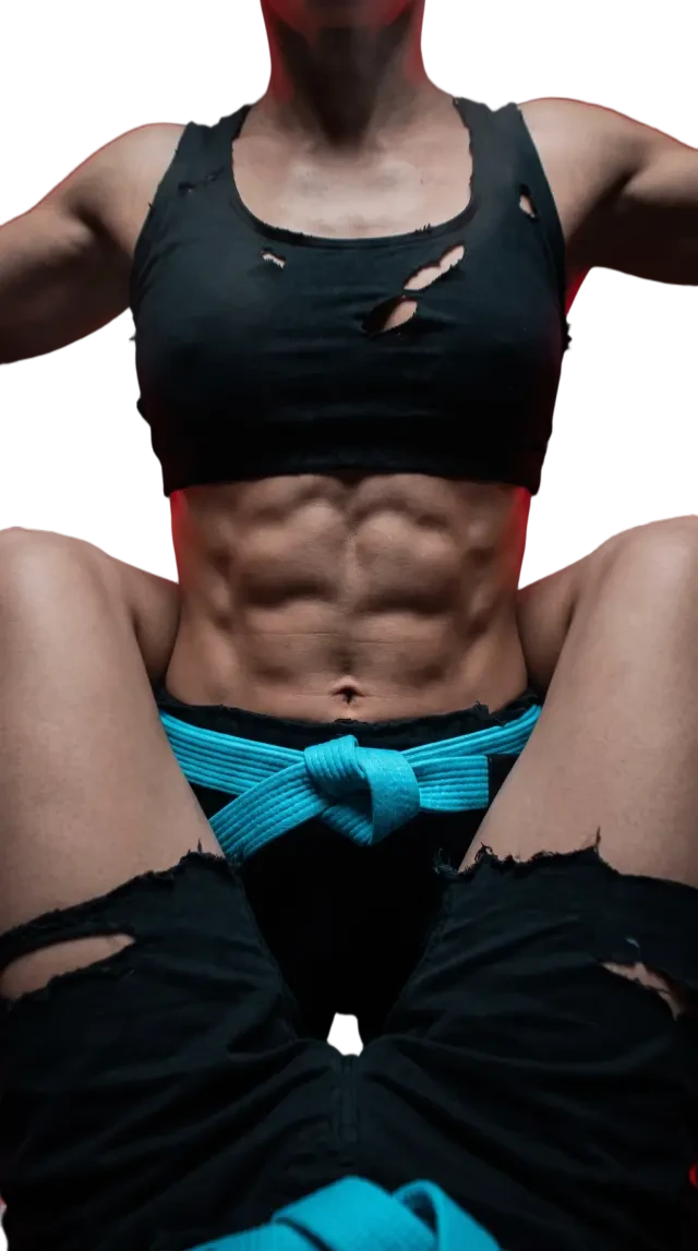 El fotograma clave de la presa de piernas recortado como sprite PNG transparente