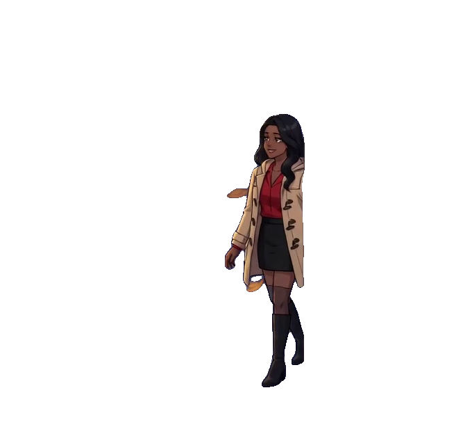 Die Frau — transparentes Sprite