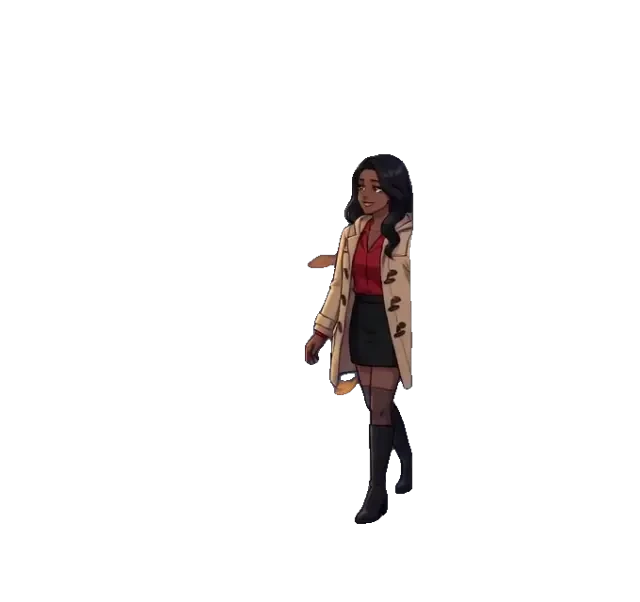 Die Frau — transparentes Sprite