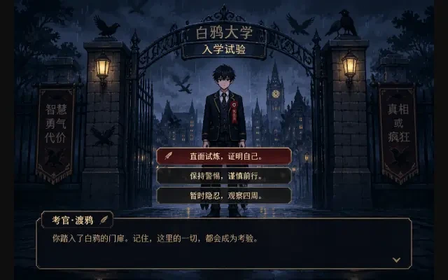 게임 비주얼 — 백아 대학: 입학 시험