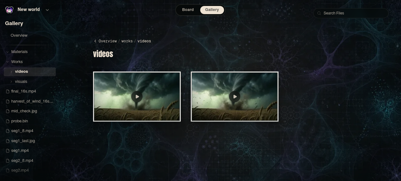 Neta Studio——存放影片片段與剪輯版的影片資料夾