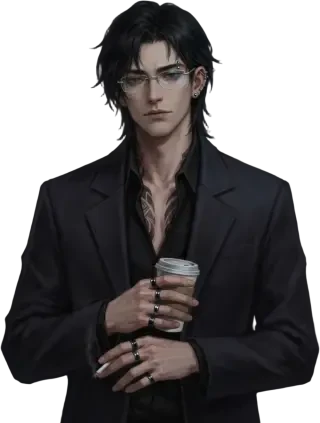Huo Yanting — transparenter Charakter-Sprite