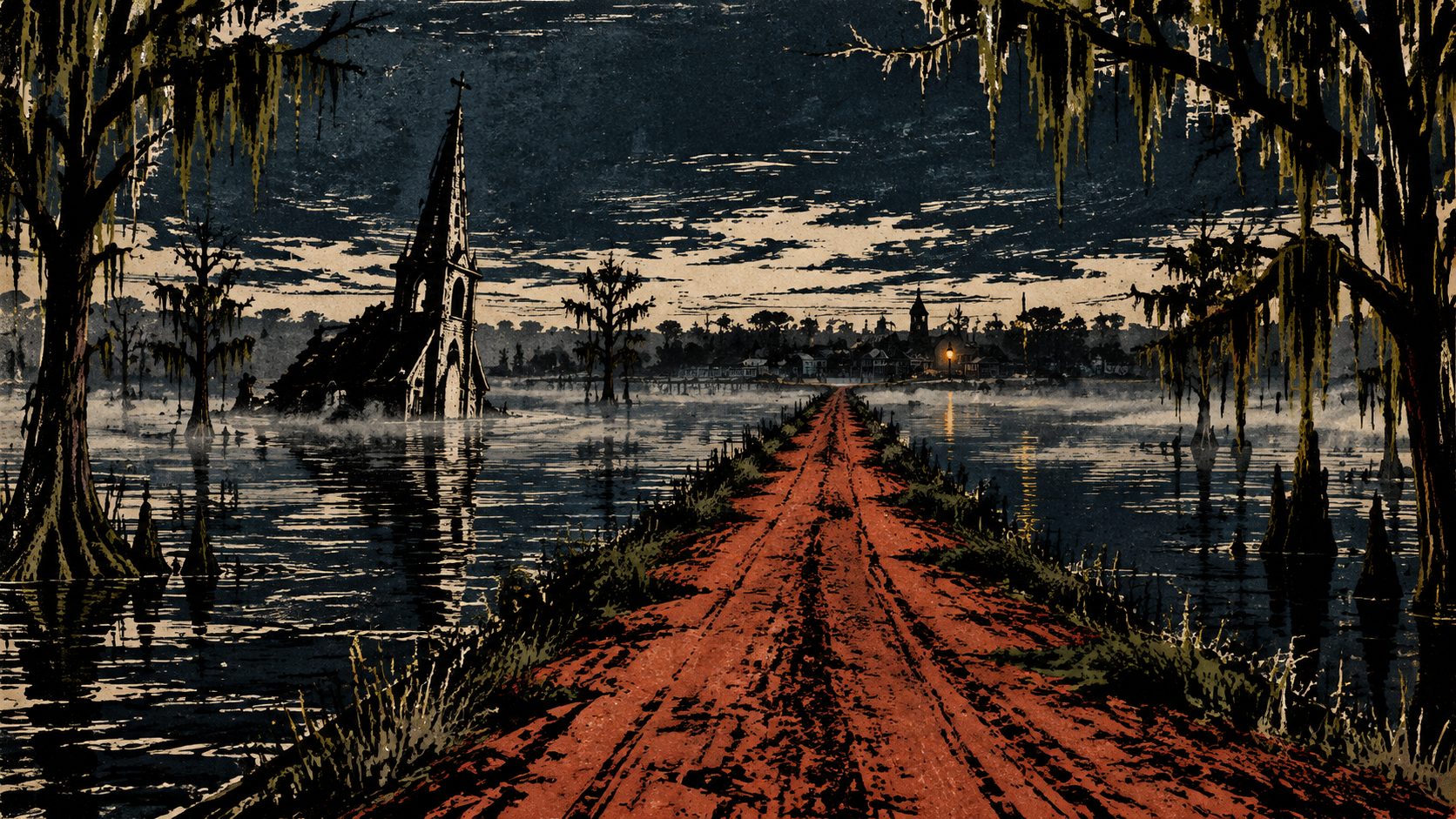Sunken Elm · Shot 1: Town Edge — Video con IA de Neta Studio