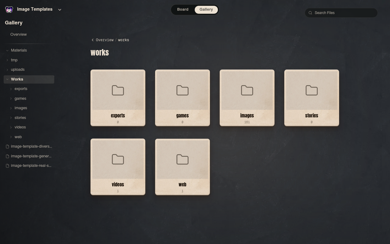 Neta Studio — pasta de obras do Image Templates