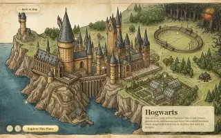 Live-App – Ortskarte von Hogwarts