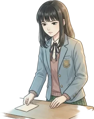 立繪——嘉茂淵子放下線索卡