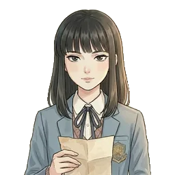 Kamo Fuchikos In-Game-Gesicht – sanft