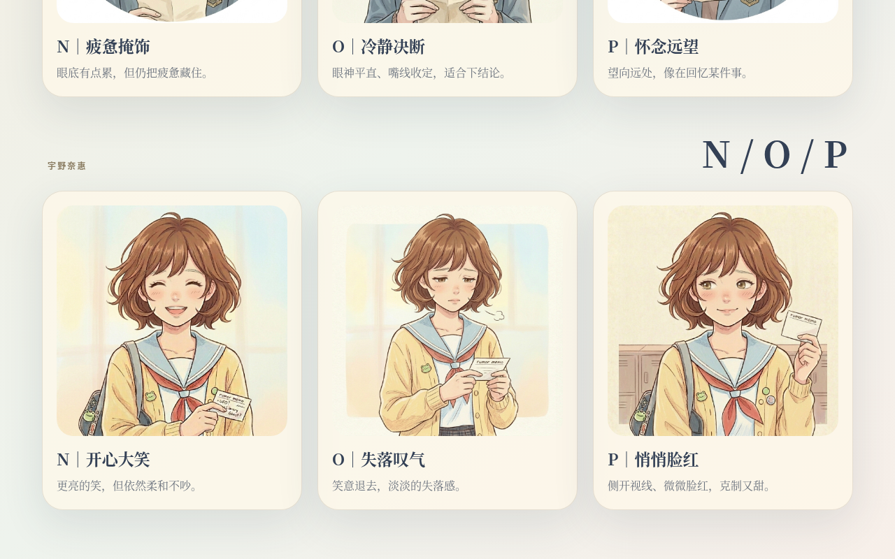 ライブレビューページ — 宇野奈惠の N/O/P カード