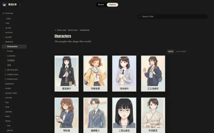 Neta Studio — Xiapu Chronicles character gallery