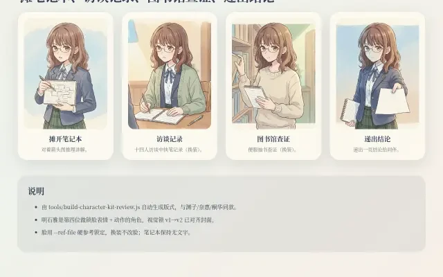 介面 — 动作表与制作笔记面板