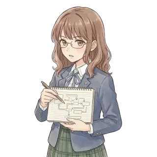 Sprite — Notizbuch aufschlagen, transparentes PNG