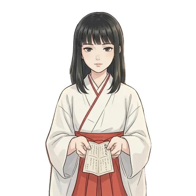 Sprite — 嘉茂渊子 神社占卜 (transparent cut-out)
