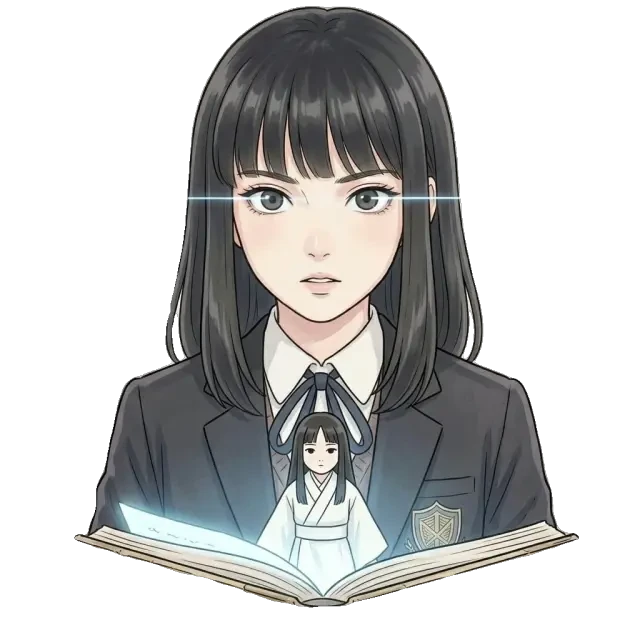Sprite — 嘉茂渊子 抬眼看破 (transparent cut-out)