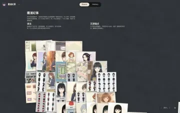 Neta Studio — вид доски 霞浦纪事 с библиотекой ассетов