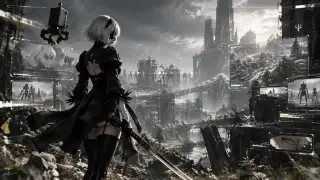 Capa — Vitrine de Interface YoRHa